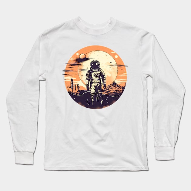 Astronaut vintage Long Sleeve T-Shirt by NemfisArt